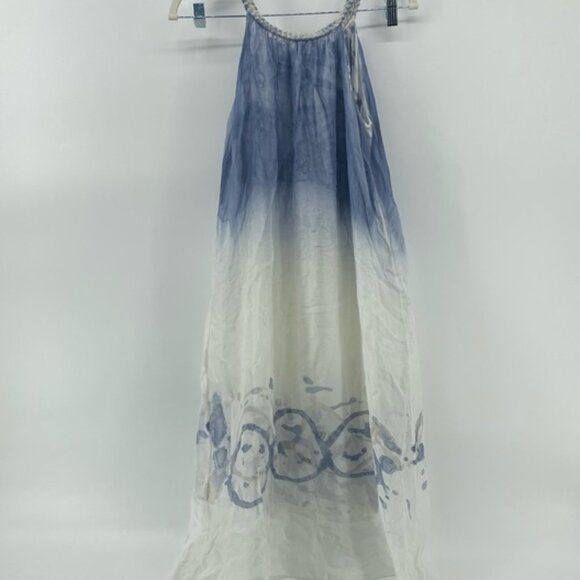 Dresses & Skirts - Ombre SILK Drees Blue Silver